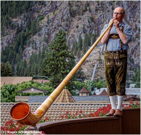 Missing Image: i_0033.jpg - Alpenhorn Player in Bavarian Village